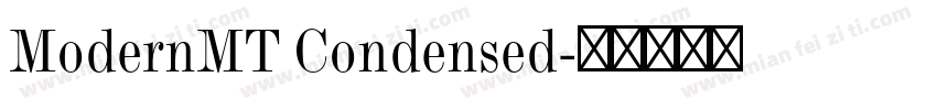 ModernMT Condensed字体转换